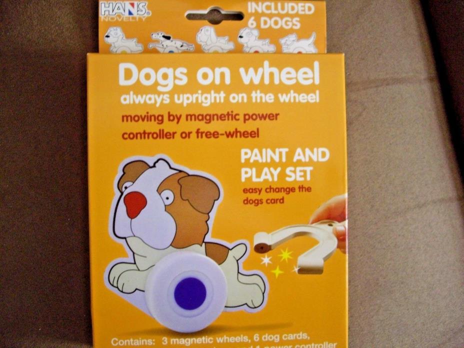 DOGS ON WHEEL PAINT AND PLAY SET