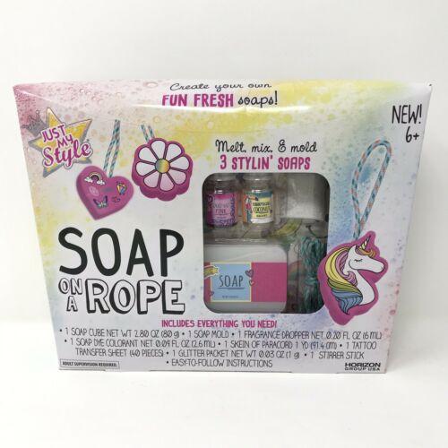 Just My Style Soap On A Rope 8pc Kit w/ Soap + Mold & Accessories Ages 6+ NEW!!