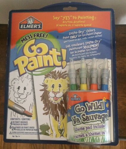 Elmer's Go Paint Mess Free Activity Set Go Wild New in Package