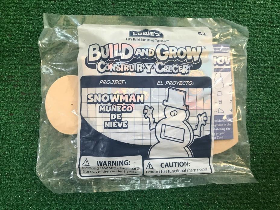Lowe's Build and Grow Kit - Snowman