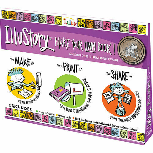 Lulu Jr Illustory Make Your Own Book Craft Kit For Ages 6 and Up New and Sealed