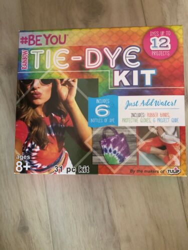 Tulip BEYOU Tie Dye Kit NEW Rainbow 31 piece kit ages 8+ NIB Be You #beyou