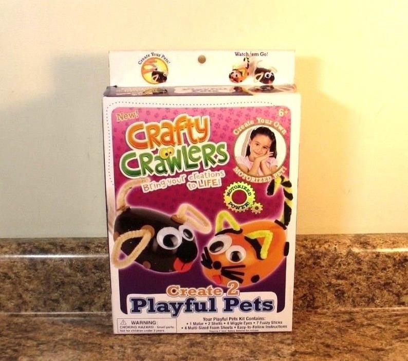 Crafty Crawlers Arts Crafts Set Create 2 Playful Pets Motorized Power Ages 6+