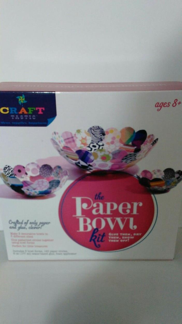 CRAFT TASTIC THE PAPER BOWL KIT ages 8 and up