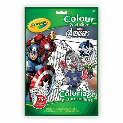 Crayola Avengers Colour & Sticker Book