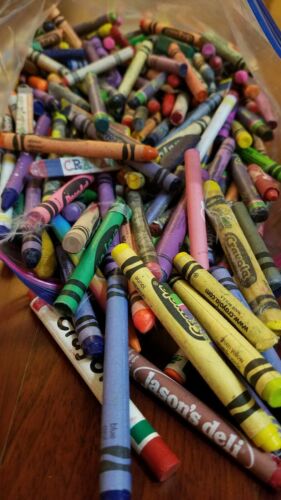 Crayons Bulk Lot 3 Pounds of Broken and Whole for Melting Arts Crafts