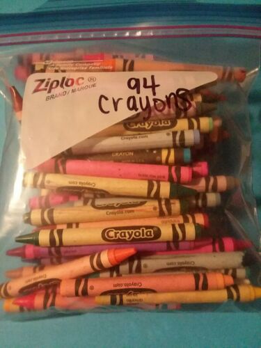 Crayons, Lot Of 94, Used
