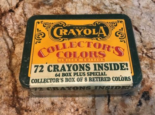 Crayola Collectors Colors Limited Edition 1991 64 Crayons+ 8 Retired Colors New