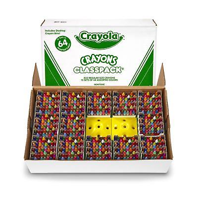 Crayola BIN528019 Crayon Classpack, Reg Size, 64 Colors, Pack of 832