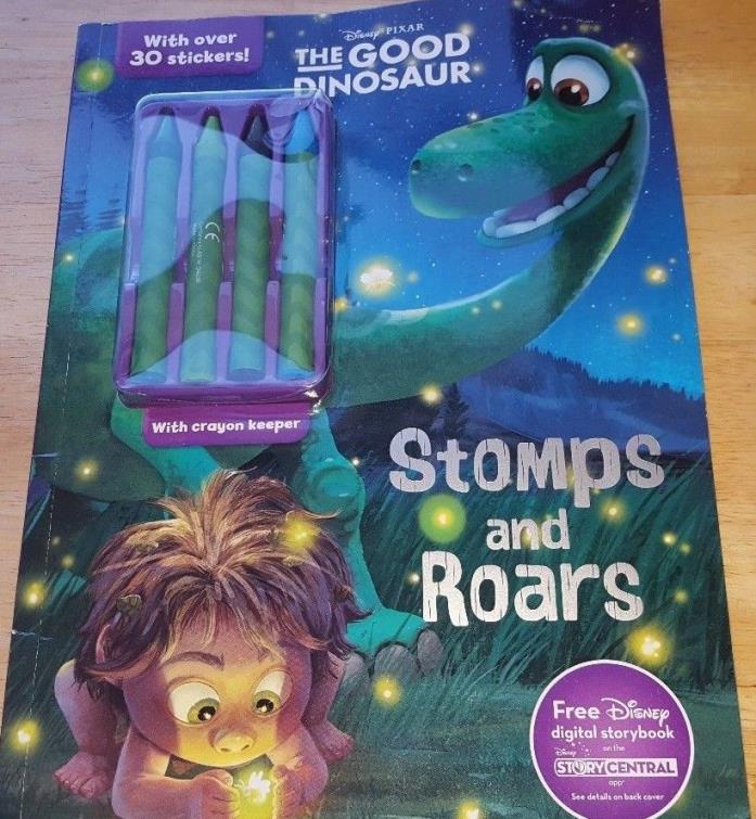 Good dinosaur color book/stickers crayons  HB18 COMB SHIP $1.00