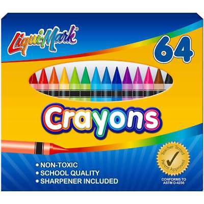 Liqui-Mark Crayons 64/Pkg   029276866493