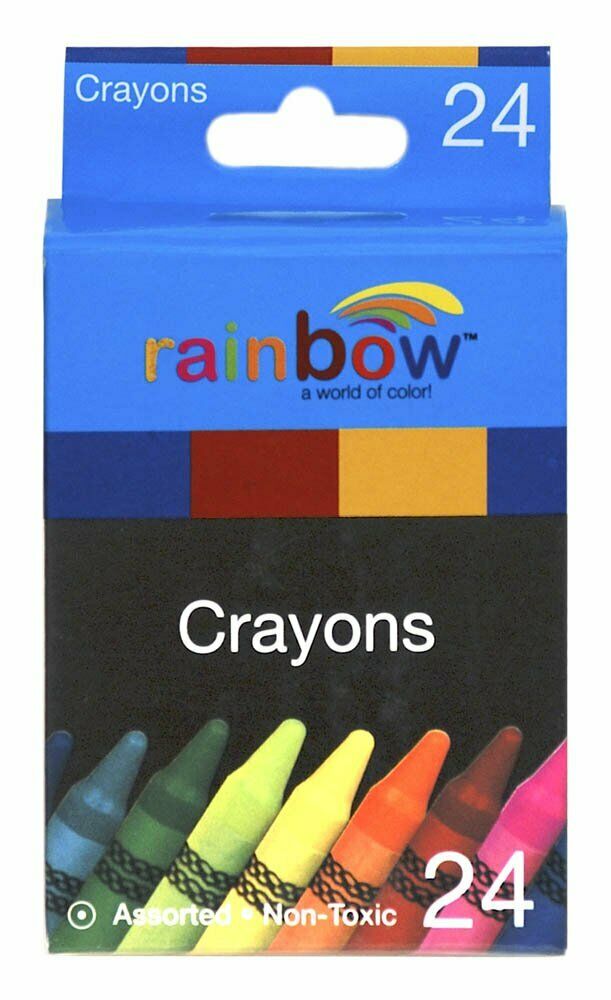 Promarx Rainbow Crayons, Assorted Colors, 24 Count