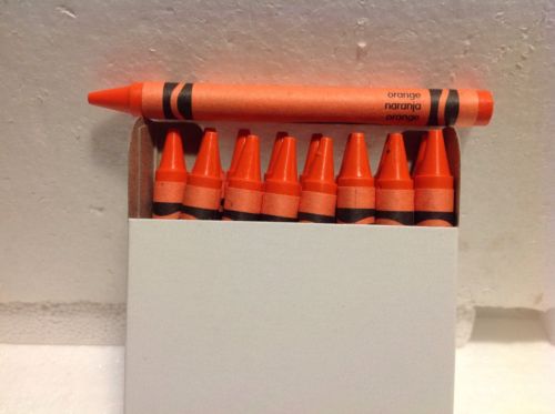 (64) Crayola Crayons (orange) BULK