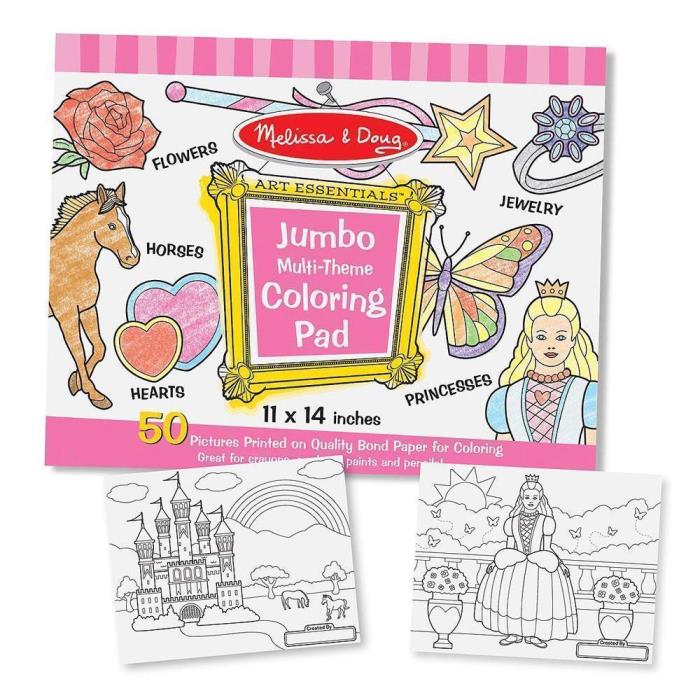 CASE OF 20 ONLY $4.49 each Melissa & Doug Jumbo Coloring Pad - Pink #4225 NEW