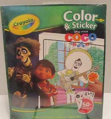 Disney Pixar COCO Crayola Color & Sticker Pages 32 Sheets 2017 Color Art