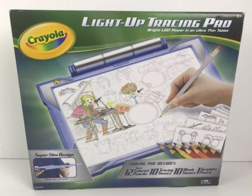 Crayola Light-up Tracing Pad Blue, Coloring Board for Kids, Gift, Toys for Boys