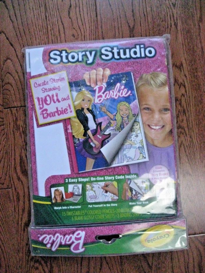 Crayola Barbie Story Studio Set Craft Kit Create Online Stories 3 Complete Books