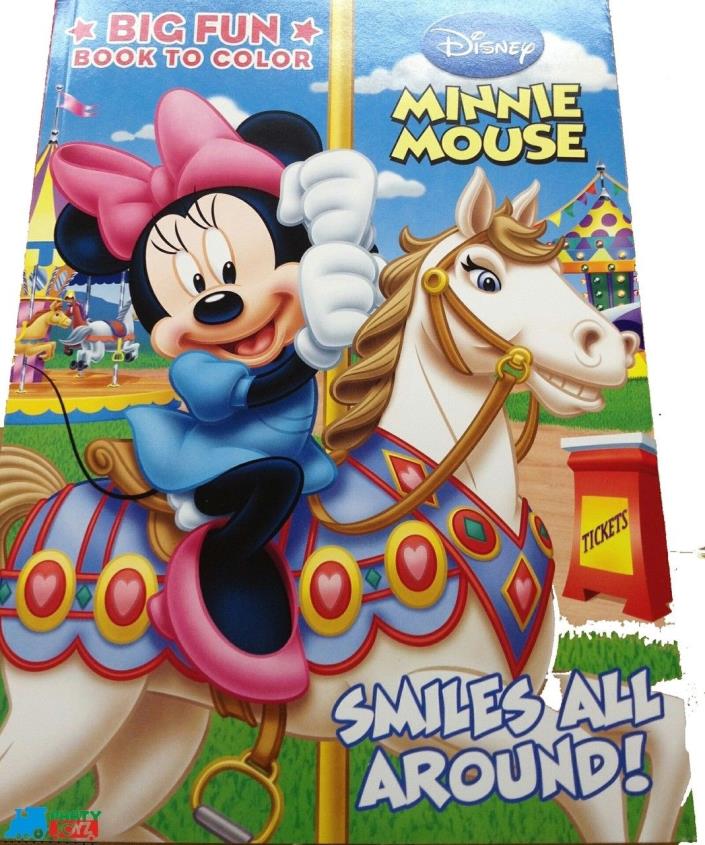 Minnie Mouse Jumbo 96 pg. Coloring and Activity Book - Smiles All Around