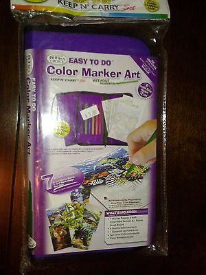 Color Marker Art Big Kid's Choice Easy To Do Keep N' Carry Set