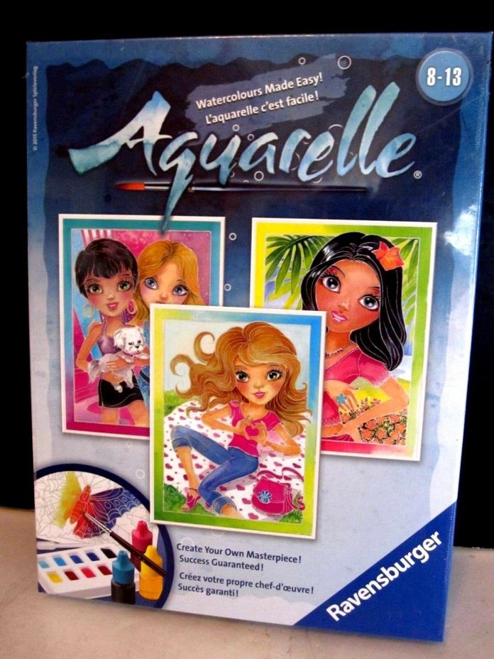 Ravensburger Aquarelle Watercolors Made Easy NEW Ages 8 to 13 Paper Canvas