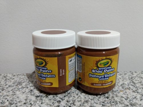 Crayola Washable Kids Paint, 2 oz, Brown (Lot of 2) NEW!