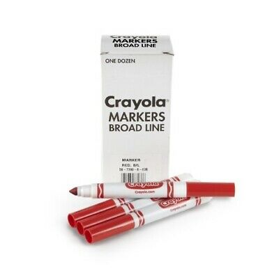Crayola 12 Count Original Bulk Markers, Red - Arts & Crafts (Crayola)
