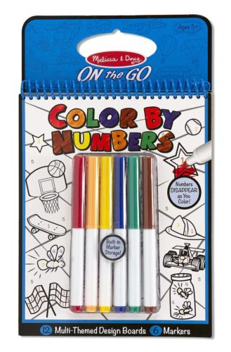 Coloring Pad Color By Numbers  Blue