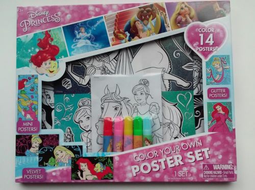 DISNEY PRINCESS Color Your Own Posters Set (14 Posters)
