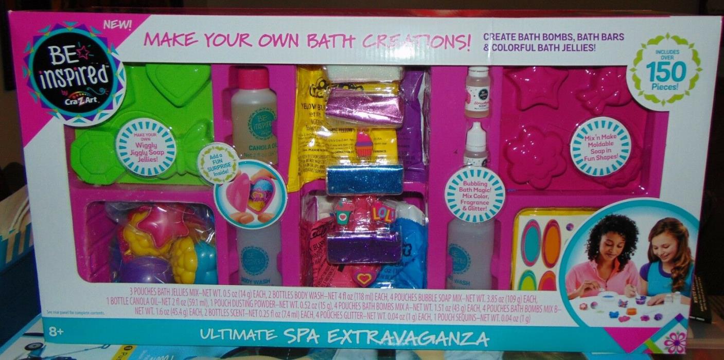 Cra-Z-Art Be Inspired Ultimate Spa Extravaganza Bath Creations Over 150 PIECES