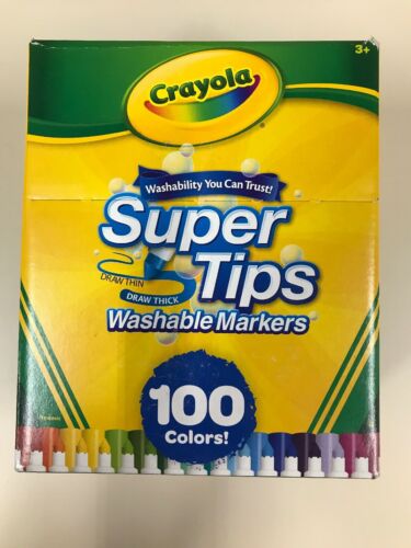 Crayola Super Tips Washable Markers, Set of 100