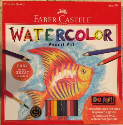Watercolor Pencil Art Set 10 Multicolor Best Toy Award Faber-Castell Ages 9+ New