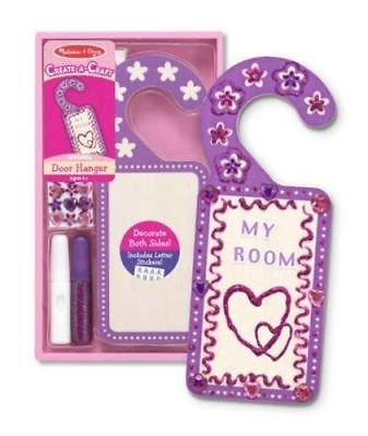 Melissa & Doug Create-A-Craft Wooden Door Hanger Kits Colors Purple or Blue Kit