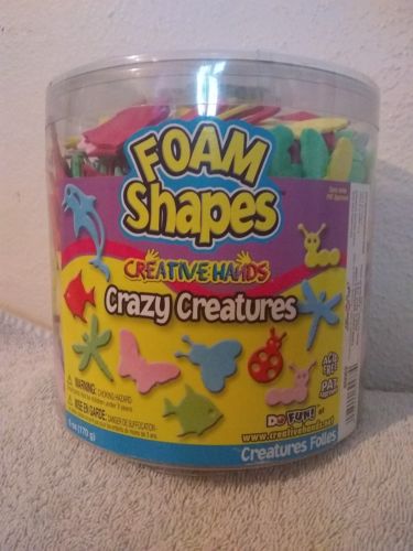 Creative Hands Foam Shapes, Crazy Creatures, 6oz Bucket