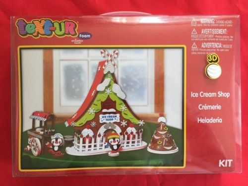 Text-ur Foam By Creative Hands Christmas Penguin Ice Cream Shop LEGO Build Foam