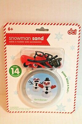 dci Snowman Sand + Accessories Make a Snowman Kit for Kids Holiday Craft Set NEW