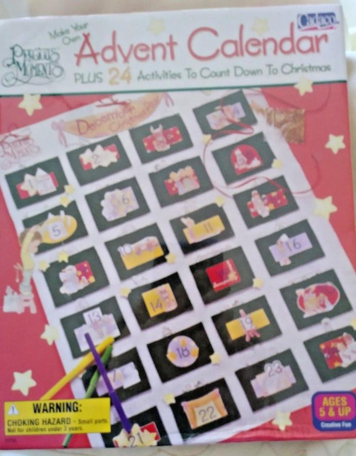 Advent Calendar Precious Moments Make Your Own 24 Activities NEW Sealed