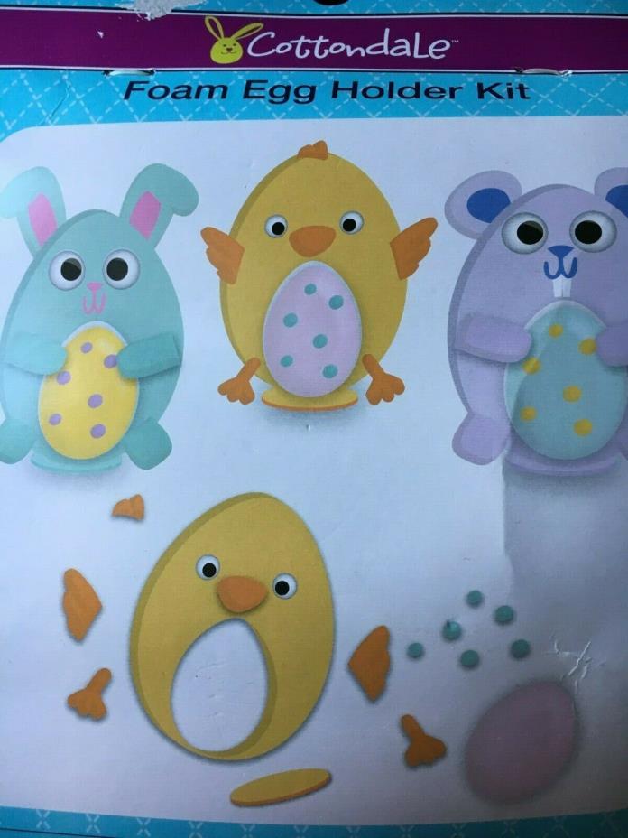 DIY Foam Egg Holder Arts & Crafts Kit Easter Decoration  bunny chick