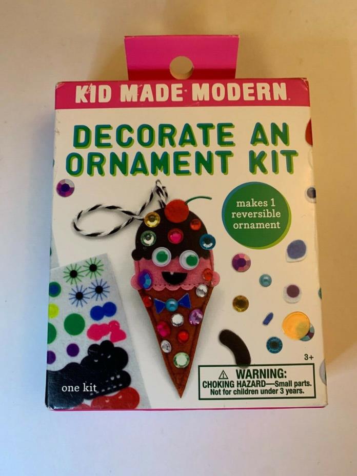 Kid Made Modern Decorate An Ornament 1 Ice Cream Cone Kit