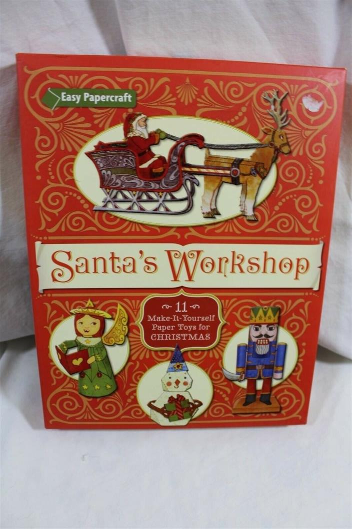 Santa's Workshop easy papercraft toy kit