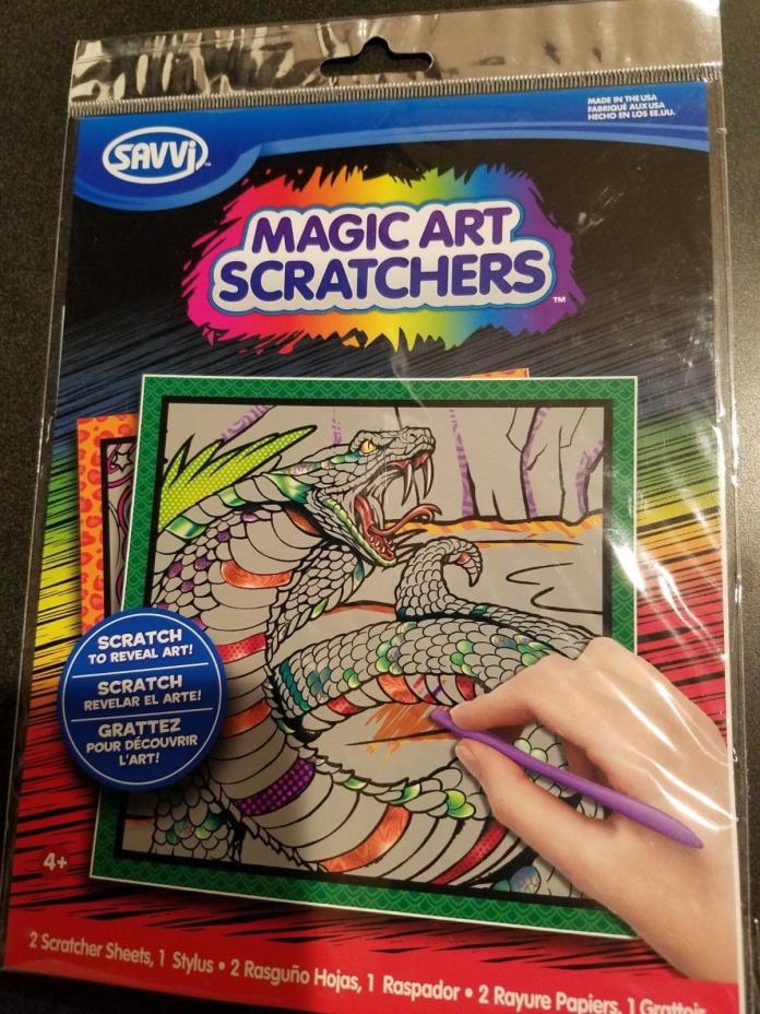 Snake Magic Art Scratchers 2 Scratchers +  Scratching Stylus