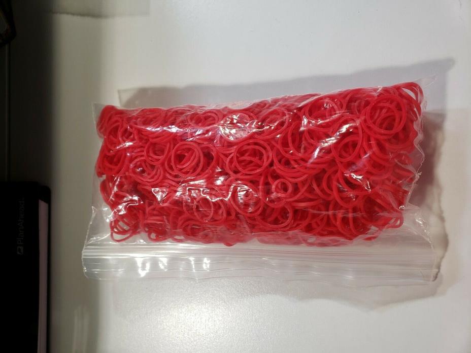 Red rainbow loom bands