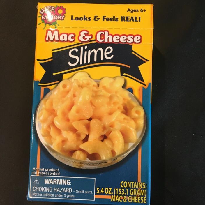 Slime Factory Mac & Cheese Slime Play Food NEW
