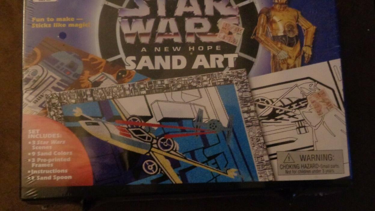 Star Wars A New Hope Sand Art Kit Children Age 4 and Up New Factory Sealed Box