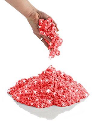 CoolSand Sparkling Red Garnet 2 lb Refill Pack - Moldable Indoor Play Sand in ..