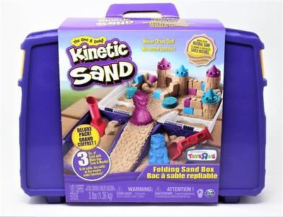 Kinetic Sand - Folding Sand Box with 3lbs of Kinetic Sand Plus Toys