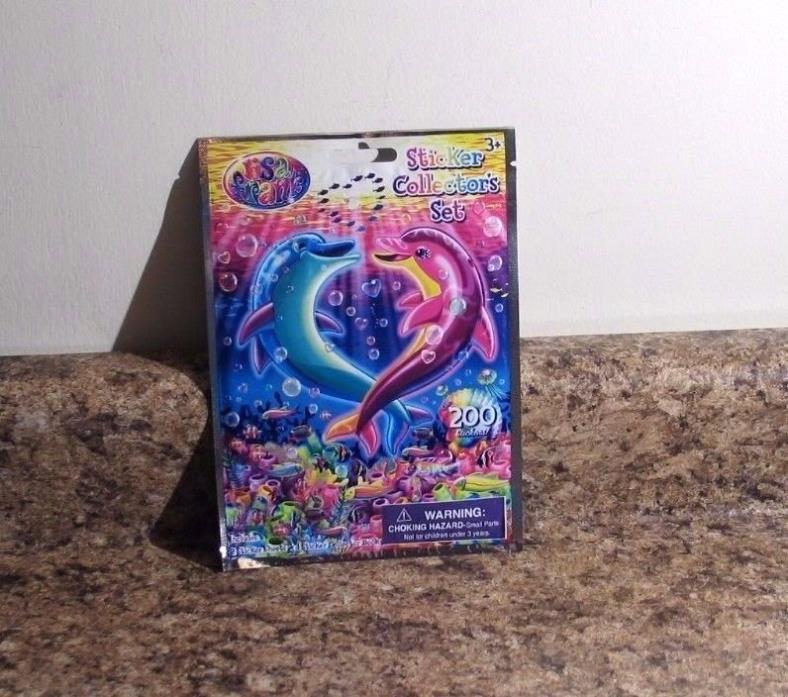 Lisa Frank 200 Sticker Collector's Set with Book Dolphins Sealed NEW