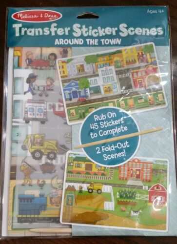 Melissa and Doug Transfer Sticker Scenes Around the Town  #9530