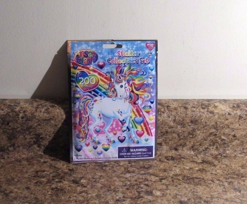Lisa Frank 200 Sticker Collector's Set with Book Unicorn Sealed NEW