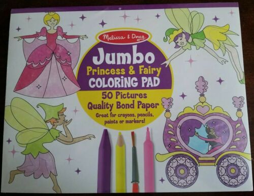 MELISSA & DOUG - Princess & Fairy Jumbo Coloring Pad - 11 x 14 In. 3