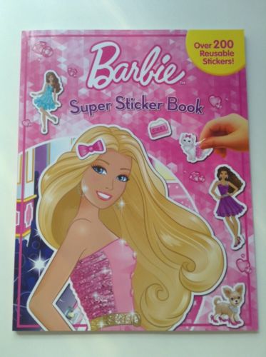 Barbie Super Sticker Book NEW Over 200 Reusable Stickers